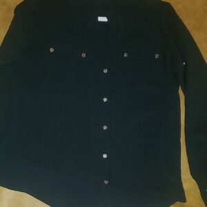 Womens Calvin Klein Black Blouse